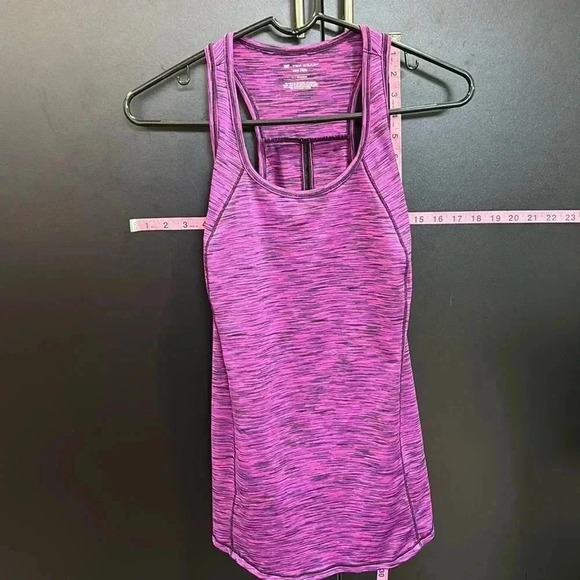Tek Gear DryTek Moisture Wicking Racerback tank,athletic, heathered purple/pink - Picture 1 of 6